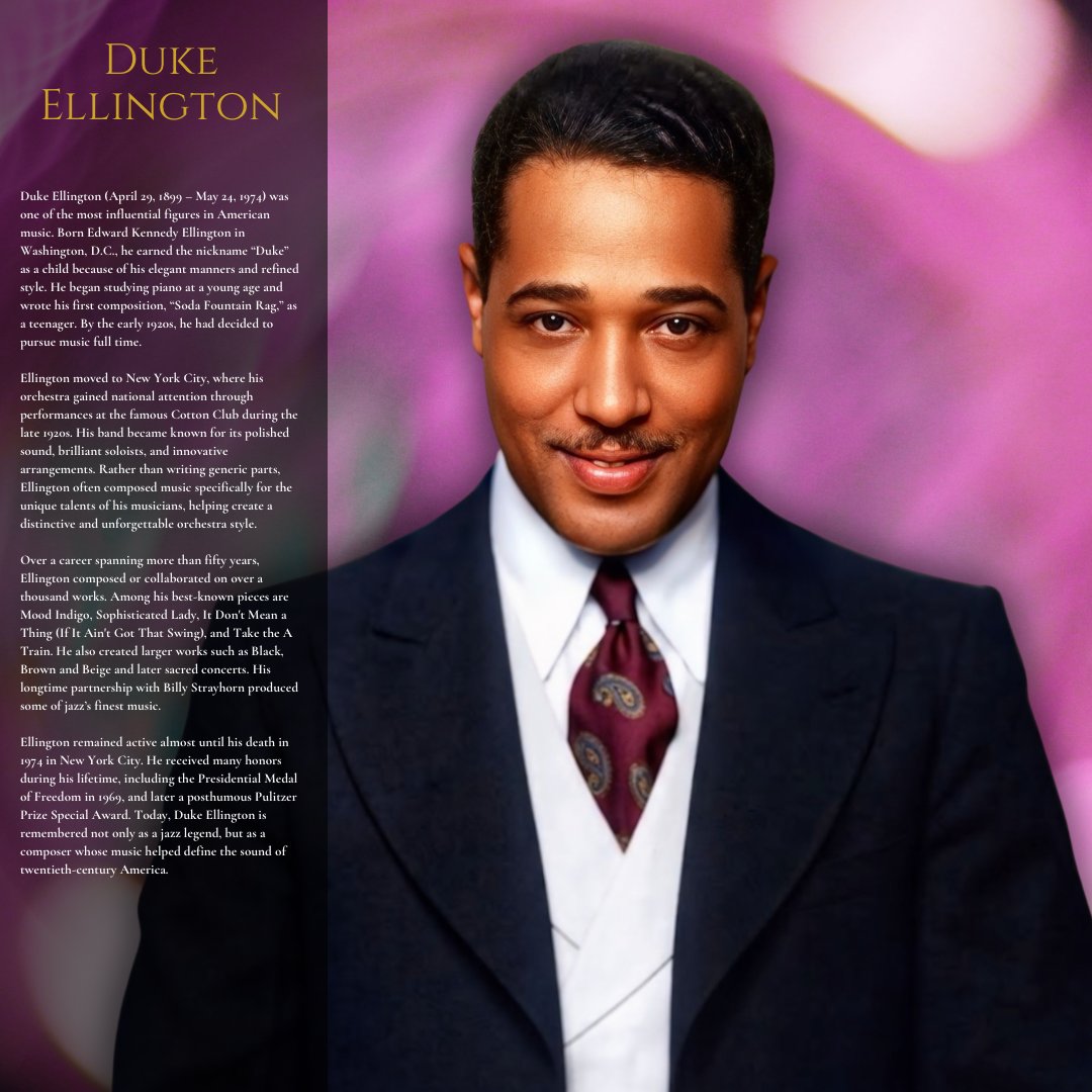 Remembering Duke Ellington.  
wikiwand.com/en/Duke_Elling…
