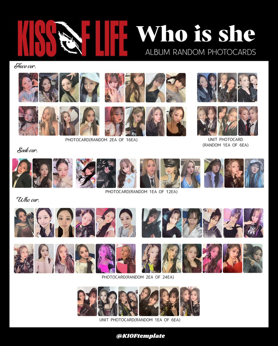 KIOFtemplate's tweet image. KISS OF LIFE [Who is she] 
&amp;gt;ALBUM RANDOM INCLUSIONS

🔗drive.google.com/drive/folders/…

KISSOFLIFE キオプ templates template pc 키스오브라이프 키오프 포카 JULIE NATTY BELLE HANEUL トレカ 一覧 KIOF PHOTOCARD
#KISSOFLIFE #키스오브라이프
#KIOFtemplate #Who_is_she