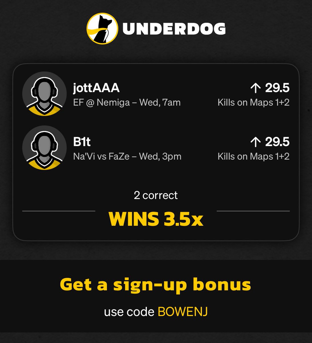 bouinsbets's tweet photo. UNDERDOG 2 MAN🔥🔥🔥

https://t.co/u00oxcZeiC https://t.co/QqYUQ5UVHj