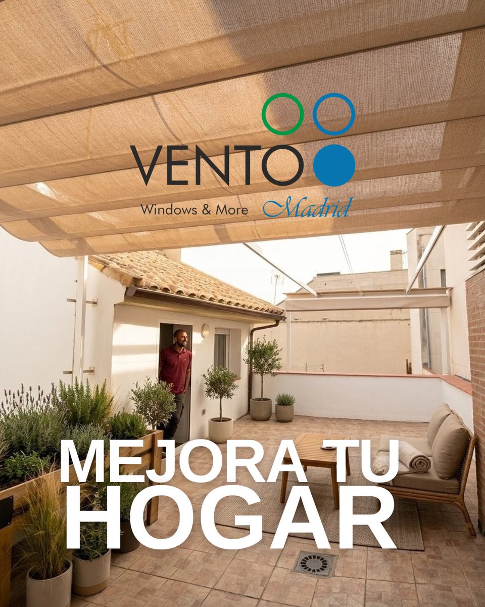 Días largos, sol y ganas de estar fuera ☀️😎
Haz de tu terraza, patio o jardín tu rincón favorito con un toldo o pérgola a medida.

Más frescor, más confort y más momentos para disfrutar.

Infórmate ⬇️
☎️ 913 063 310
📩 atencionalcliente@ventomadrid.es
🌐 ventomadrid.es