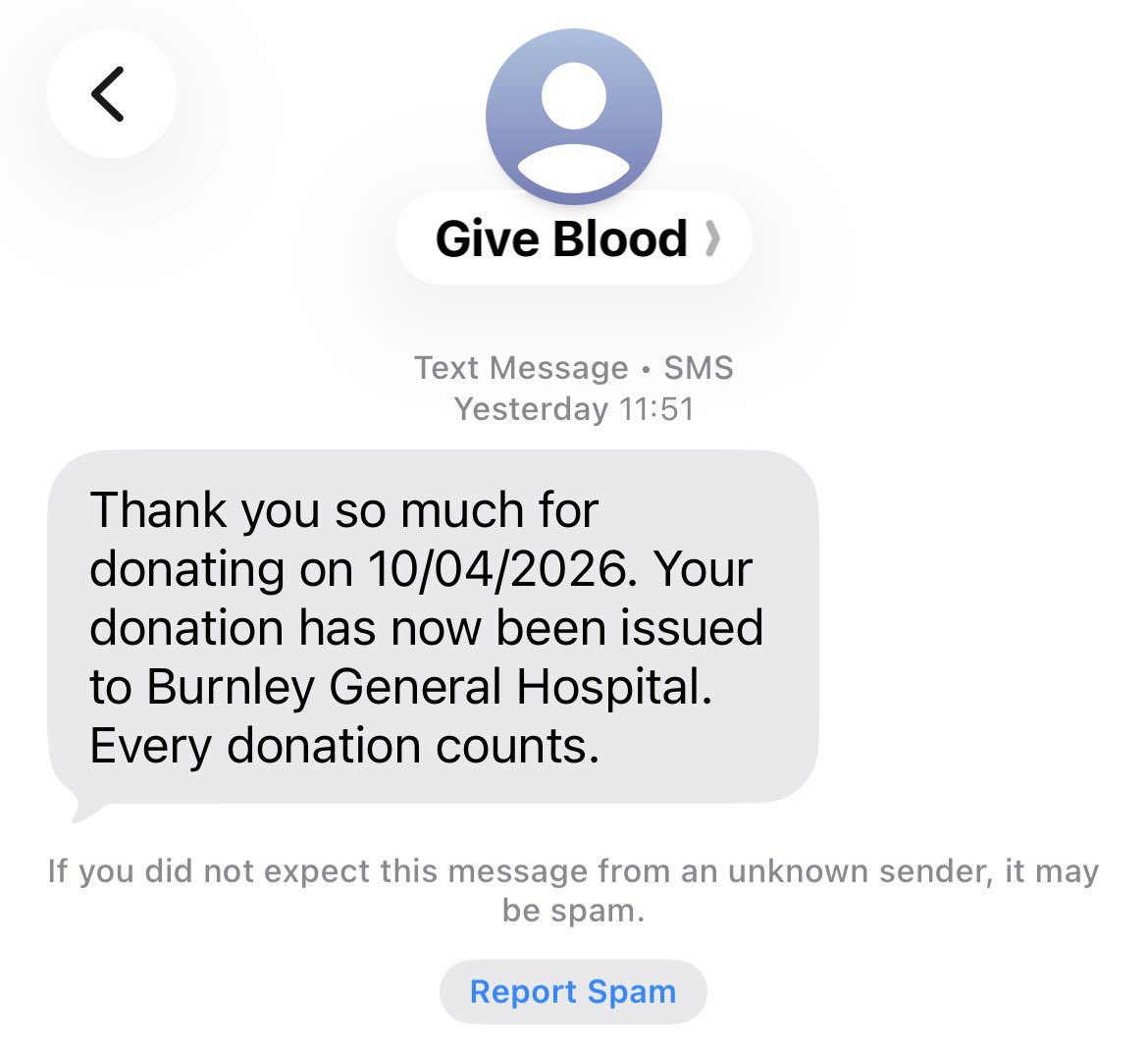 lufbraspud's tweet image. Morning ☕️

I 🧠 technology and its benefits…
Take this message yesterday from @GiveBloodNHS 

It made me think about the #careers landscape… &amp;amp; #NEET

How are we ‘too busy’ to inform unsuccessful applicants…?

@WorldWebb @k_jennick 

🙌💜🧠
#coffee #exercise #teacher5aday