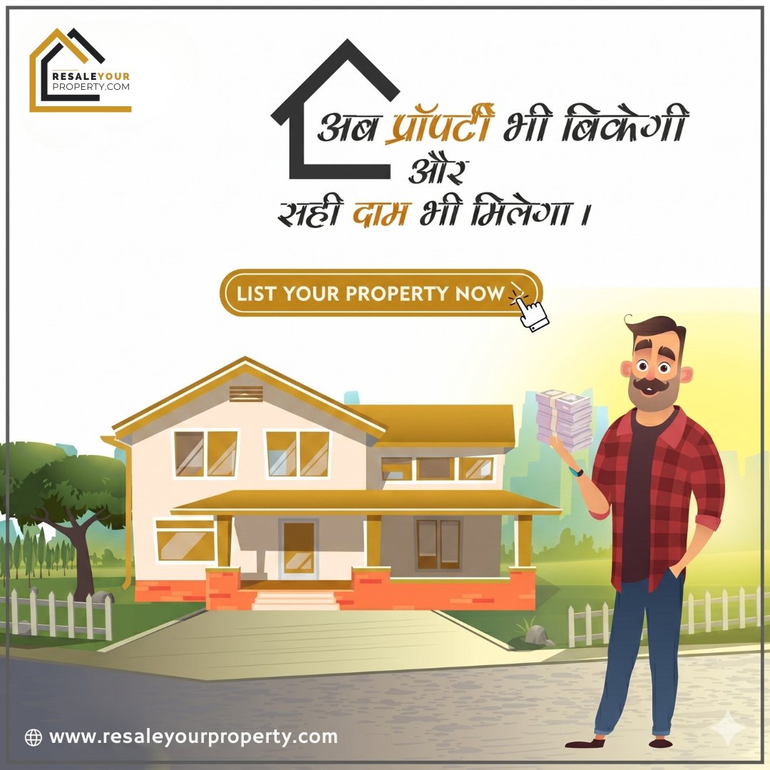 resaleyourprop's tweet image. प्रॉपर्टी बेचनी है? 🏡
सही खरीदार, सही दाम!

आज ही list करें 👉 resaleyourproperty.com

#RealEstate #PropertySale #SellYourProperty #PropertyListing #ResaleProperty #HomeSelling #RealEstateIndia #ResaleYourProperty