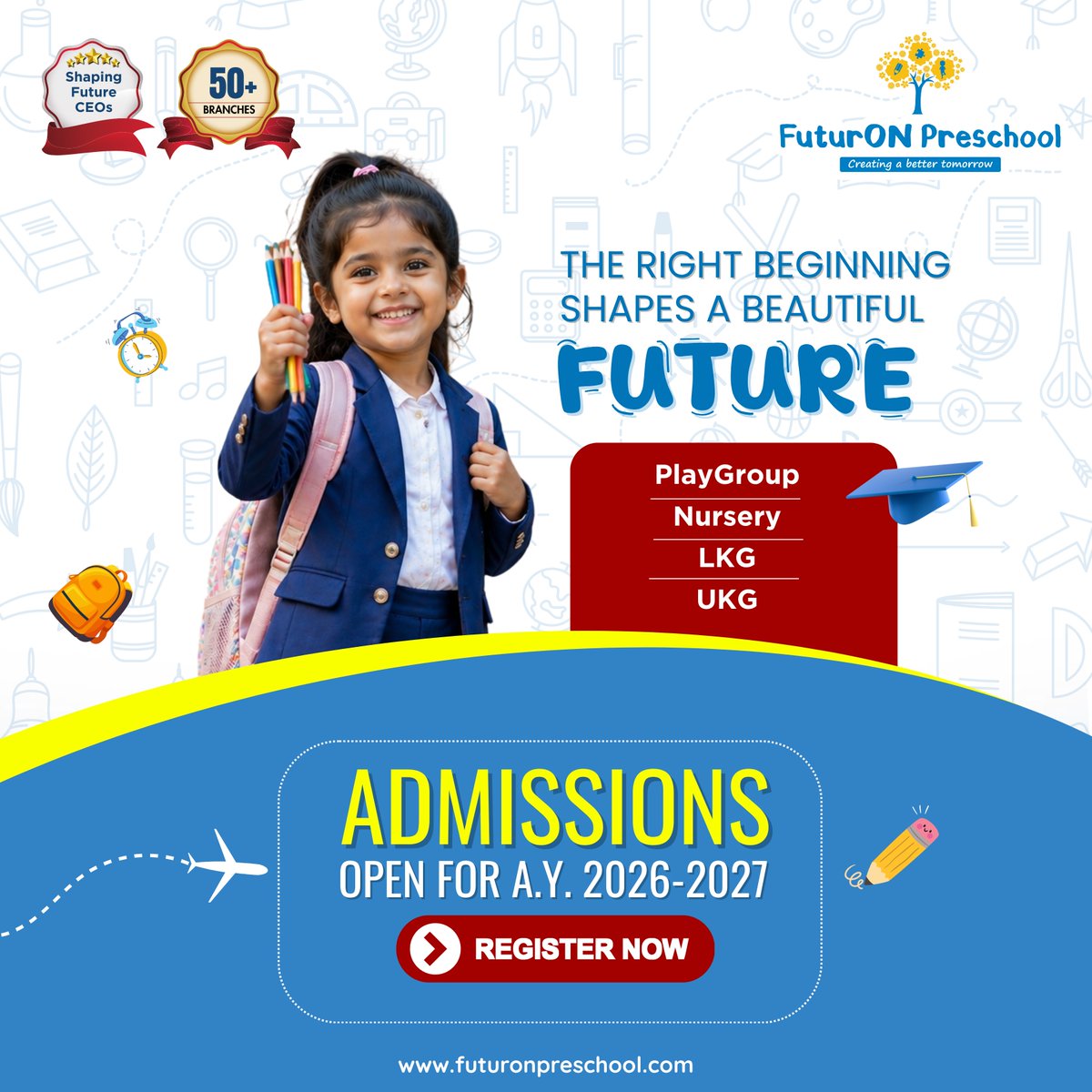 FuturON_Group's tweet image. 𝐓𝐡𝐞 𝐫𝐢𝐠𝐡𝐭 𝐛𝐞𝐠𝐢𝐧𝐧𝐢𝐧𝐠 𝐬𝐡𝐚𝐩𝐞𝐬 𝐚 𝐛𝐞𝐚𝐮𝐭𝐢𝐟𝐮𝐥 𝐟𝐮𝐭𝐮𝐫𝐞 🌟✨

𝐀𝐝𝐦𝐢𝐬𝐬𝐢𝐨𝐧𝐬 𝐎𝐩𝐞𝐧 𝐟𝐨𝐫 𝐀.𝐘. 𝟐𝟎𝟐𝟔–𝟐𝟎𝟐𝟕✨

#AdmissionsOpen #QualityEducation #EnrollNow #2026