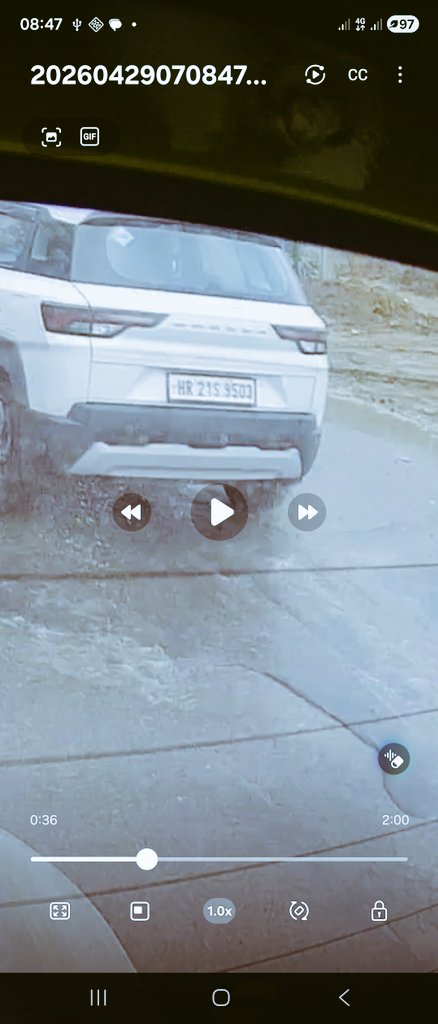 13INDIA1's tweet photo. @TrafficGGM @gurgaonpolice @dcptrafficggm Vehicle No- HR55AR2710 &amp; HR21S9503
Date 29/4/26
Time Around 0710 hrs
Location on SPR to NH8 where traffic has been done one way due to drain work
Observation
1- Dangerous driving on wrong side  inviting accident
Request pl do the needful https://t.co/F8SxTYmcxN