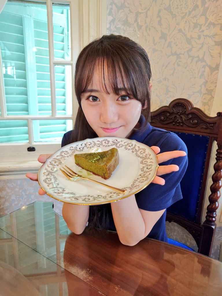 カフェ続きです☕✧
聖那ちゃんは、抹茶チーズケーキ🧀をお召し上がりください😋