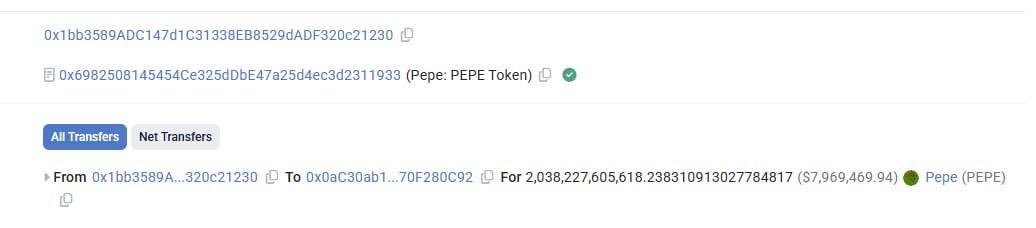 WhaleInsider's tweet photo. JUST IN: $PEPE whale buys $MYSTERY after 444 days of inactivity. 

This wallet made over $7M from PEPE and just bought $10K into MYSTERY. https://t.co/ZjTS8r2pZk