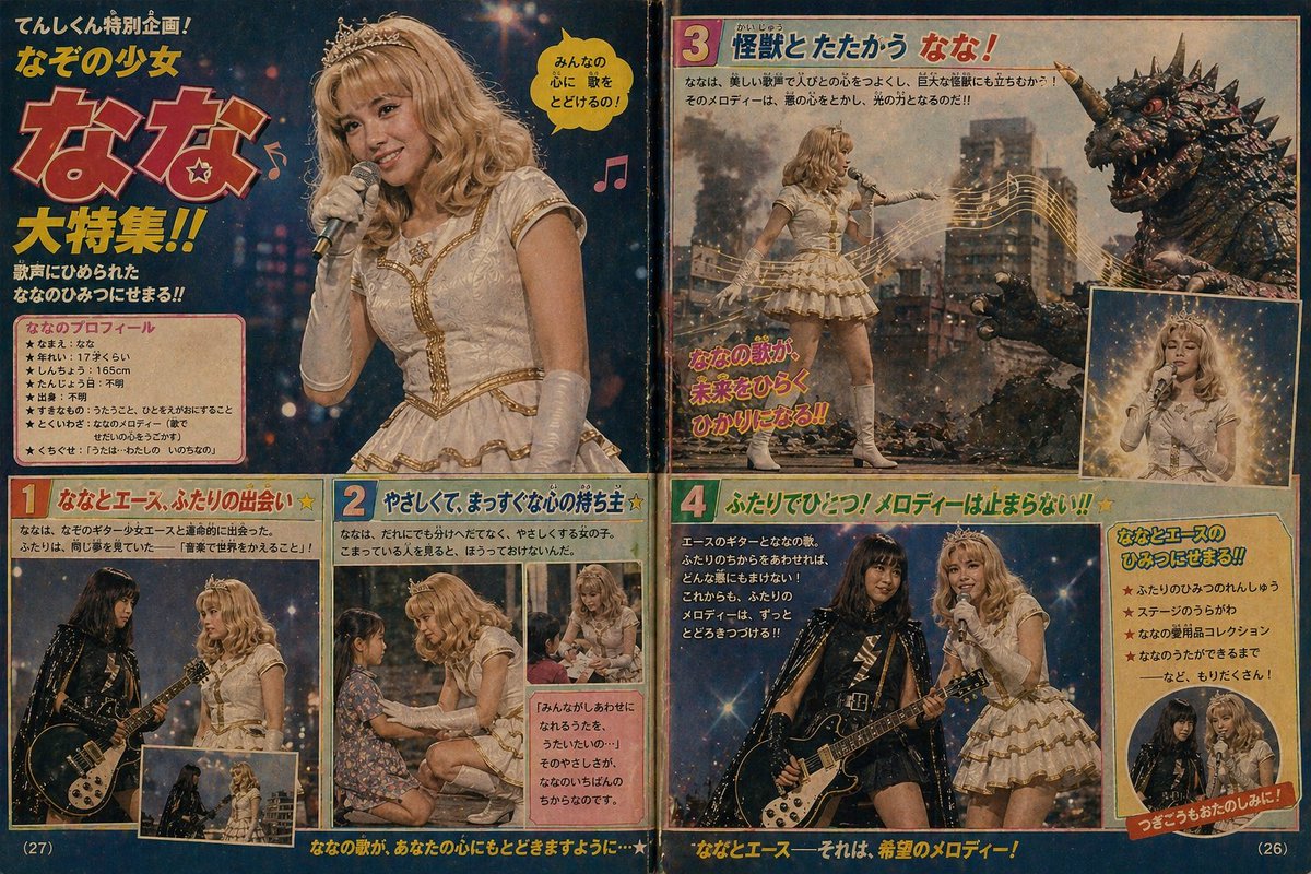 てんしくん6月号 なぞの少女なな大特集 #昭和の日