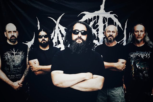 deadlystormzine's tweet image. Devastating, wild, raw death metal that leaves a deep, bloody trail in its wake! An uncompromising assault!

Links with review and interview are in comment.

- #caustic #review #interview #deathmetal #oldschooldeathmetal #brutaldeathmetal #spannishdeathmetal @hpgd666