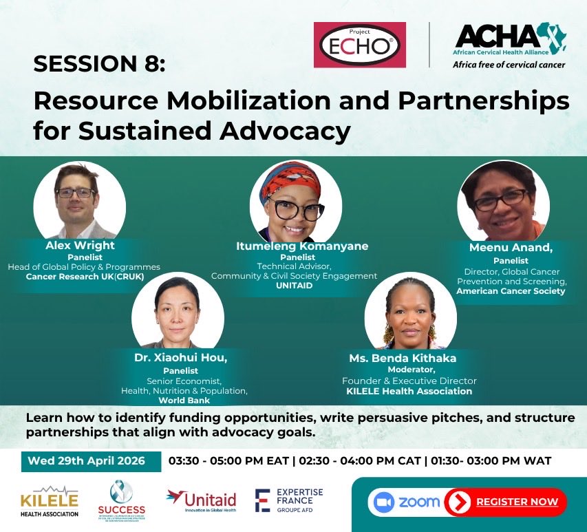 accruganda's tweet photo. 🥳 After months of learning &amp; advocacy for cervical cancer elimination, we’re closing with a key conversation: how to sustain impact beyond passion.
📌 Resource Mobilization &amp; Partnerships
🗓 29 Apr 2026 | ⏰ 3:30–5:00 PM EAT

Certificates + EN/FR translation https://t.co/jlOYp2pgXb
