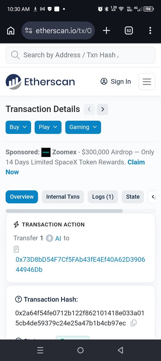 Breaking 🔥

binance is loading

.<a href="/gensynai/">gensyn</a> just tested deposit test with transfer of 1 $AI on related binance wallet 
hope it will binance spot

on-chain conformation 👇🏻

Tx : 
[0x2a64f54fe0712b122f862101418e033a015cb4de59379c24e25a47b1b4cb97ec]