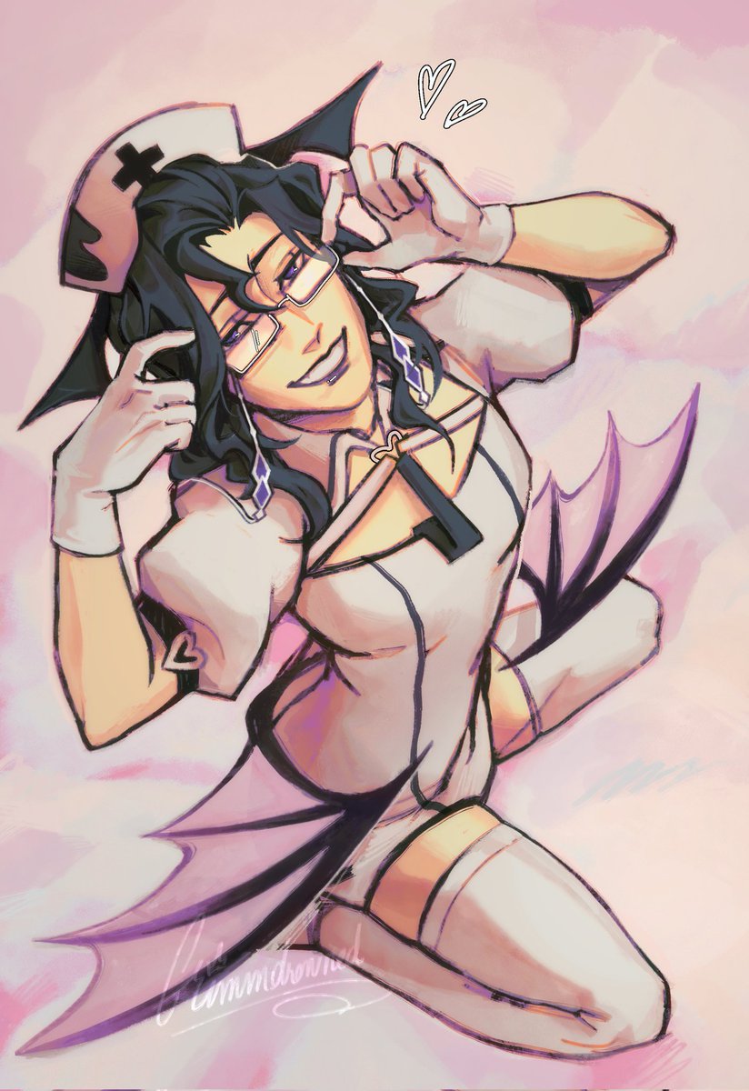 marrowgloom's tweet photo. Pantalone Sweet Toxic Version (nurse!Pantalone comm) by Grimm ❤️‍🩹 https://t.co/IOjXB3R3Rr