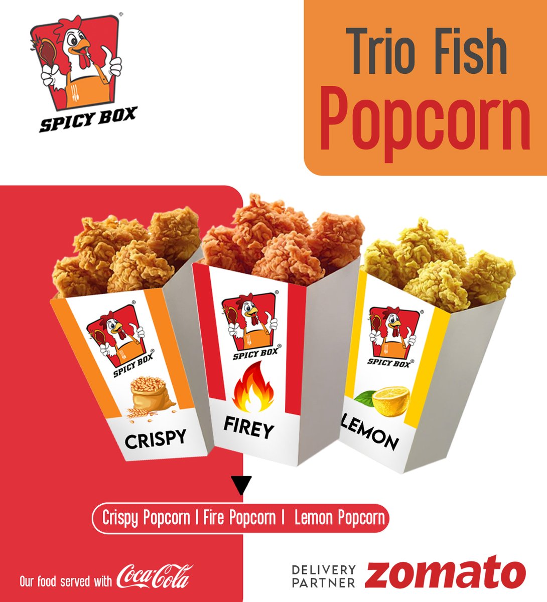 FOODBOXSPICY's tweet image. #TRIO_FISH_POPCORN
𝐎𝐮𝐫 𝐒𝐩𝐞𝐜𝐢𝐚𝐥 𝐓𝐑𝐈𝐎 FISH 𝐏𝐎𝐏𝐂𝐎𝐑𝐍 𝐌𝐄𝐍𝐔
We are available for online orders Exclusive on ZOMATO
zomato.onelink.me/xqzv/fjzbbndj
#SPICYBOX #chickenwings #popcorn #wings #chickenlegs #Franchise #Dileepreddy #friedchicken #tastyfood #stripes #FIREWINGS