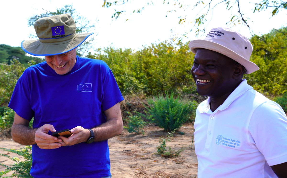 FAOZimbabwe's tweet photo. Monitoring progress, strengthening resilience!

This week, Zimbabwe Resilience Building Fund #ZRBFII supported @euinzim  &amp; @IrlEmbPretoria embarked on a  field monitoring mission in Mid-Zambezi emphasizing EU's commitment to supporting long-term resilience sustainability https://t.co/i44sAeArMF