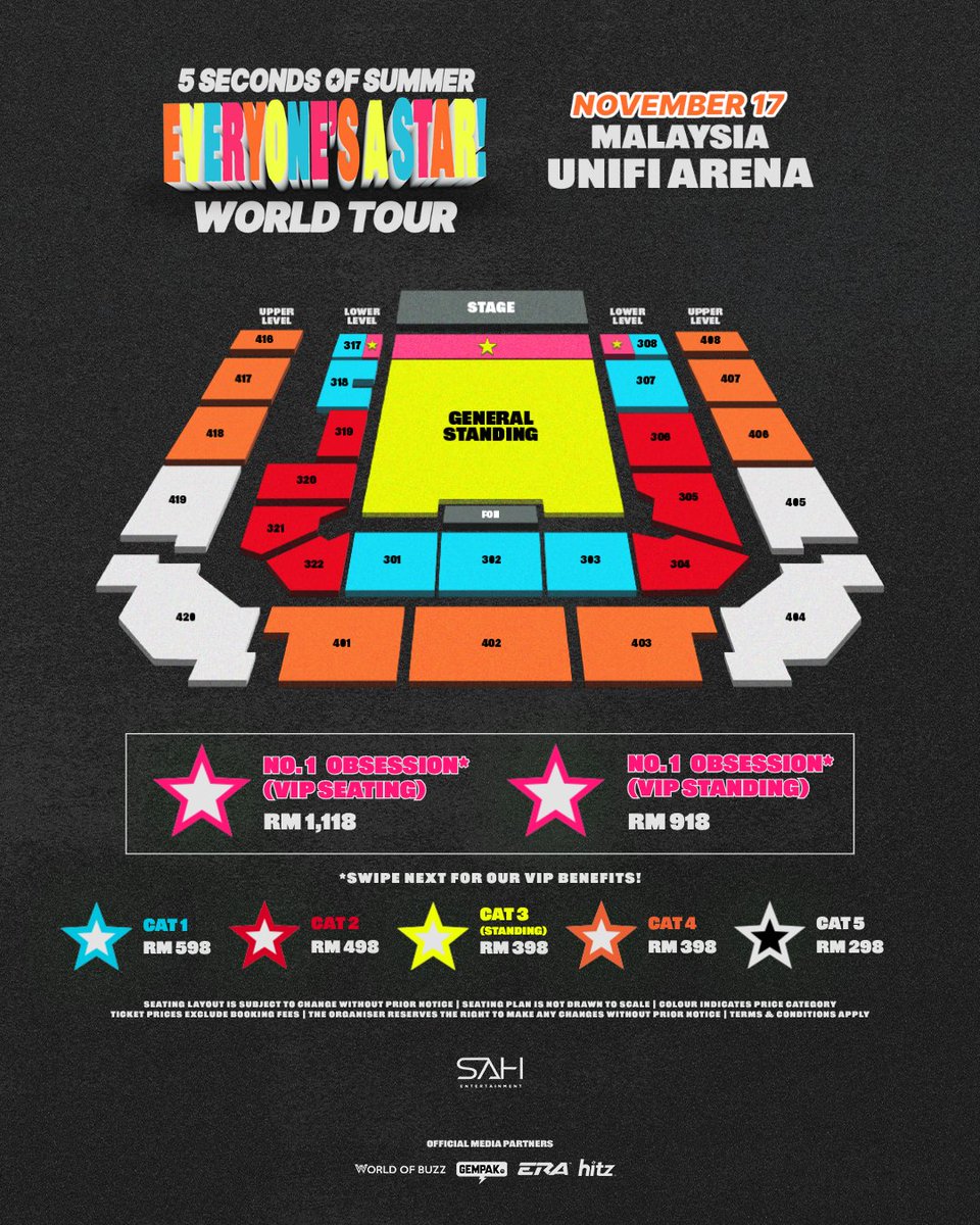 🎟️ ticketing service | 𝗘𝗩𝗘𝗥𝗬𝗢𝗡𝗘’𝗦 𝗔 𝗦𝗧𝗔𝗥! 5SOS in Kuala Lumpur🇲🇾

𐙚 RM35
𐙚 75% refund if fail to secure ♡
𐙚 highly experienced✨️
𐙚 limited slots🫶

DM me if interested 💌
if you trust me, i’ll try my very best to secure your ticket 🥹🎀

#5SOSinKL #5SOSinMY