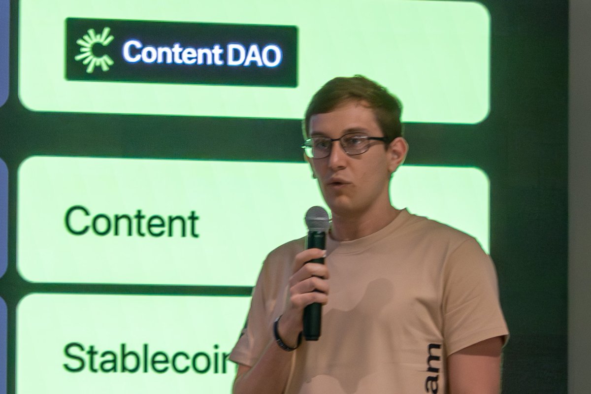 ContentDAOapp's tweet photo. Great to present @ContentDAO and share our traction at @Solana Demo Day

Bear markets are the best time to build products that actually move Web3 adoption

A few moments from the pitch ↓ https://t.co/2Vk3yPTtYE