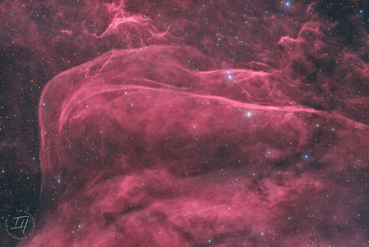 SRO_RemoteObs's tweet photo. This wispy and delicate composite RGB + Narrow Band  image of LBN 380 was taken and processed by Tim Hutchison at Sierra Remote Observatories (SRO) in October of 2023.

LBN 380 is a faint, rarely imaged HII emission nebula located in the constellation Cygnus.  It acts as a vibrant star-forming region, featuring complex filaments of glowing hydrogen, sulfur, and oxygen. Despite being located near the brighter Sh2-115, LBN 380 holds its own structural significance, providing a complex, intricate target rather than just being a part of its neighbor.

More from Tim Hutchison:
Image Source: https://t.co/6JeKfOikON
Discussion by Tim Hutchison: “Back in July I was looking for an Ha target during a bright moon. I poked around in Cygnus and said "let's give this a shot...". I was pleasantly surprised with the resulting image. It is not one that is often the main target of astrophotographers, but I thought the wispy structures were kind of pretty.”
Published: Oct 12, 2023

Equipment:
- Telescope: TEC APO200FL
- Camera: Moravian Instruments C3-61000 PRO
- Mount: 10Micron GM2000 HPS II
- Filters: Chroma Blue, Chroma Green, Chroma H-alpha 3nm Bandpass 50 mm, Chroma OIII 3nm Bandpass 50 mm, Chroma Red, Chroma SII 3nm Bandpass 50 mm
- Software: Pleiades Astrophoto PixInsight, Starkeeper Voyager

Image Acquisition:
Total integration: 67h 30m
Integration per filter:
- R: 2h 30m (30 × 300")
- G: 2h 30m (30 × 300")
- B: 2h 30m (30 × 300")
- Hα: 30h (60 × 1800")
- SII: 15h (30 × 1800")
- OIII: 15h (30 × 1800")

Observatory: Sierra Remote Observatories (SRO) in Auberry, California, USA
VISIT US AT: https://t.co/lJOzovekhC or https://t.co/PIMOKp5DCW