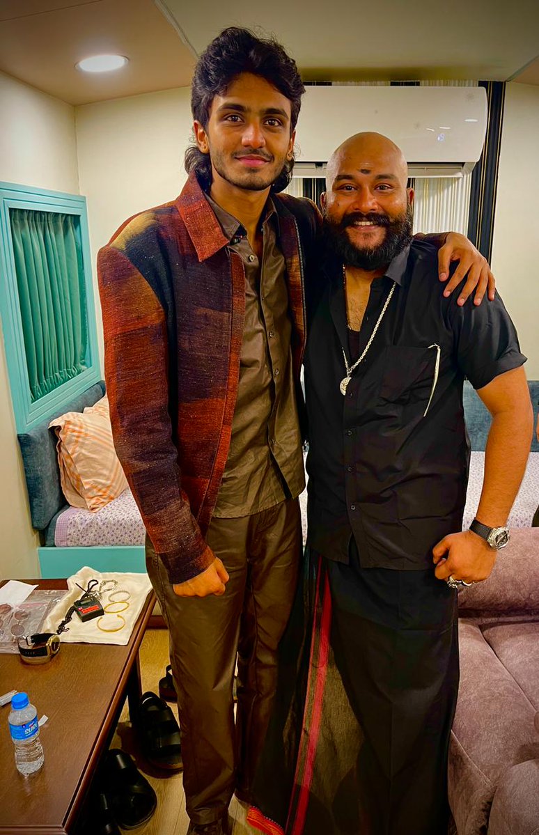 At #karuppu audio launch! Had a great time performing with our boy <a href="/SaiAbhyankkar/">abhyankkar</a> ✨️❤️ #saiabhyankkar #suriya #karuppu