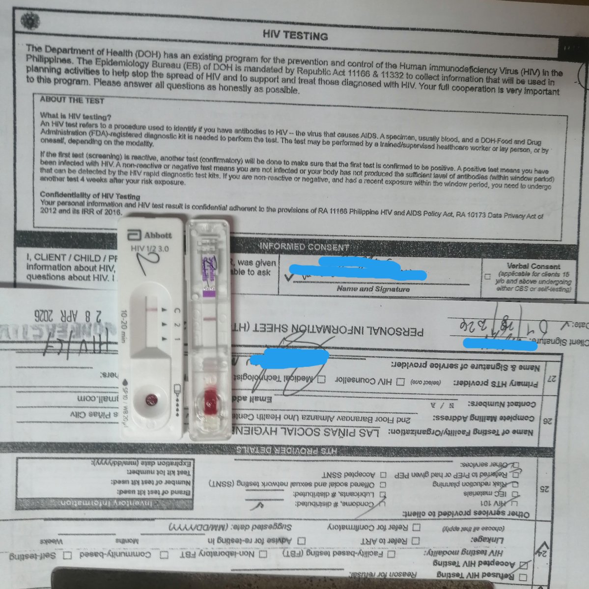 Clarkkk17's tweet photo. Jsyk. Libre po ang pa test and kits. Kahit wala din ganap for months, mas okay din na alam ang status para may peace of mind 👍 be safe guys https://t.co/YhjpgY1V3W