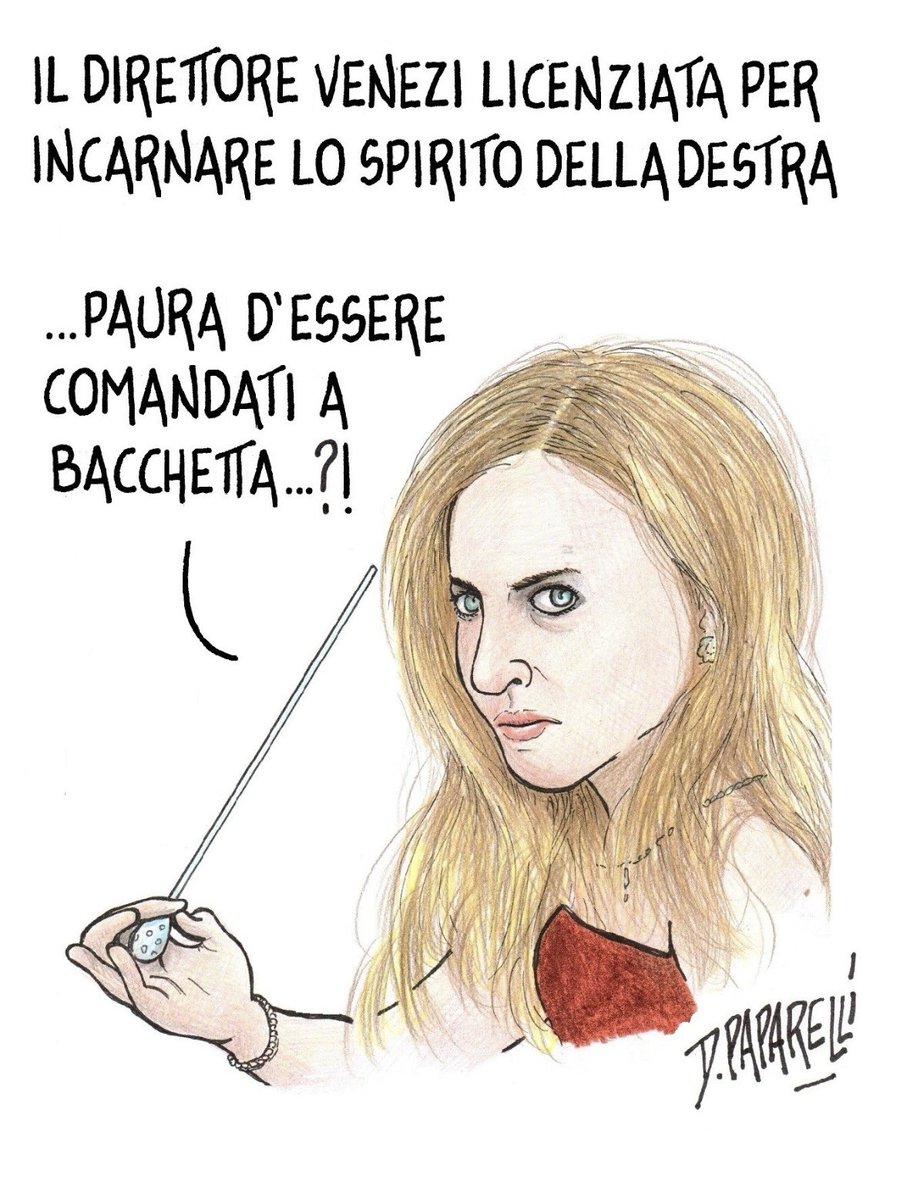 danilopaparelli's tweet image. Si chiude il rapporto tra il #Teatro #LaFenice e #BeatriceVenezi. Dopo le polemiche per l’#intervista rilasciata  dalla #direttrice d’orchestra al quotidiano argentino #LaNación, la #Fondazione veneziana ha annunciato l’interruzione di ogni #collaborazione con la #maestra