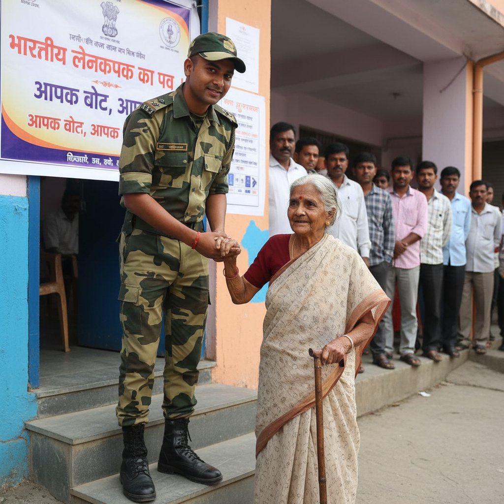 SangitaH01's tweet image. Desh ki suraksha ke saath 💪
Dil jeetne ka kaam bhi BSF kar rahi hai 🤝🇮🇳
#SaluteToHeroes #DeshBhakti #JaiHind