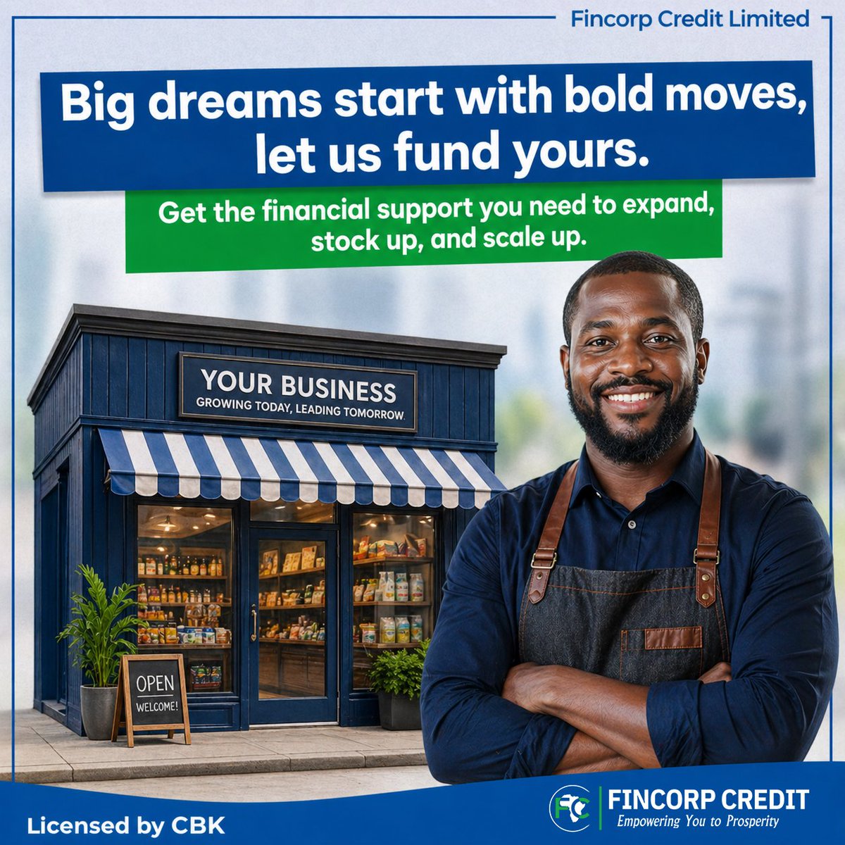 FinCorpCredit's tweet image. Your next business breakthrough could start today.
Get the financial boost you need to scale up with confidence.

For more info call 0706355355 or dial *827#

#BusinessFinance #SMES #FincorpCredit #GrowWithUs