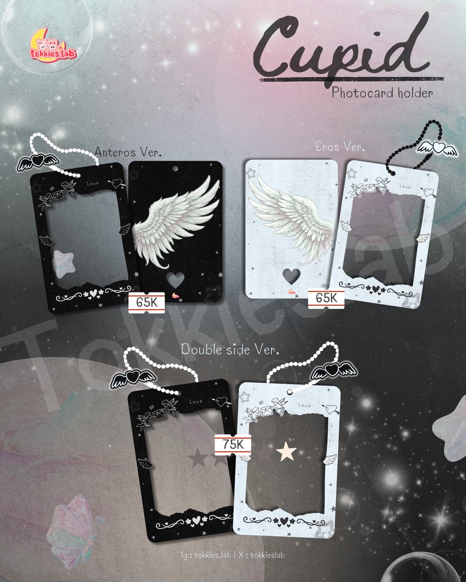 TokkiesLab's tweet photo. 💘Shot by Cupid, protected by us💘

Photocard Holder Cupid edition by TOKKIES.LAB

📅 29 Apr - 14 Mei 2026
🪽 Eros-Anteros 65K/pcs
🪽 Double Side 75k/pcs
🪽 DP: 45K/pcs

Order di sini:
https://t.co/BmrXiu8il9

𝘔𝘰𝘳𝘦 𝘵𝘩𝘢𝘯 𝘢 𝘩𝘰𝘭𝘥𝘦𝘳—𝘪𝘵'𝘴 𝘭𝘰𝘷𝘦. Let's order now! https://t.co/PNNU4xtxHO
