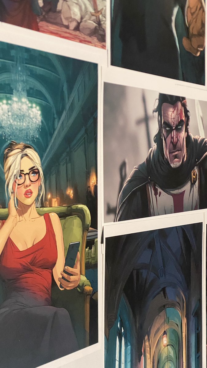 juliana_loomer's tweet photo. Key panels for our project printed out in living color. Nice to get the pictures out of the computer and on to the walls...

#GraphicNovel #VisualStorytelling #WorldBuilding #AIResistance #Therollbackprotocol

Sign up to enter the Protocol: https://t.co/O5baaJ2IPS https://t.co/vPG9rZSgy2