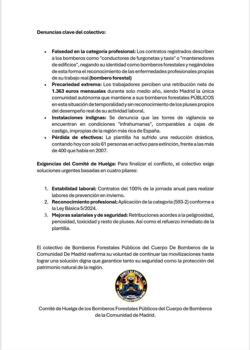 Bomberos Forestales CBCM tweet media