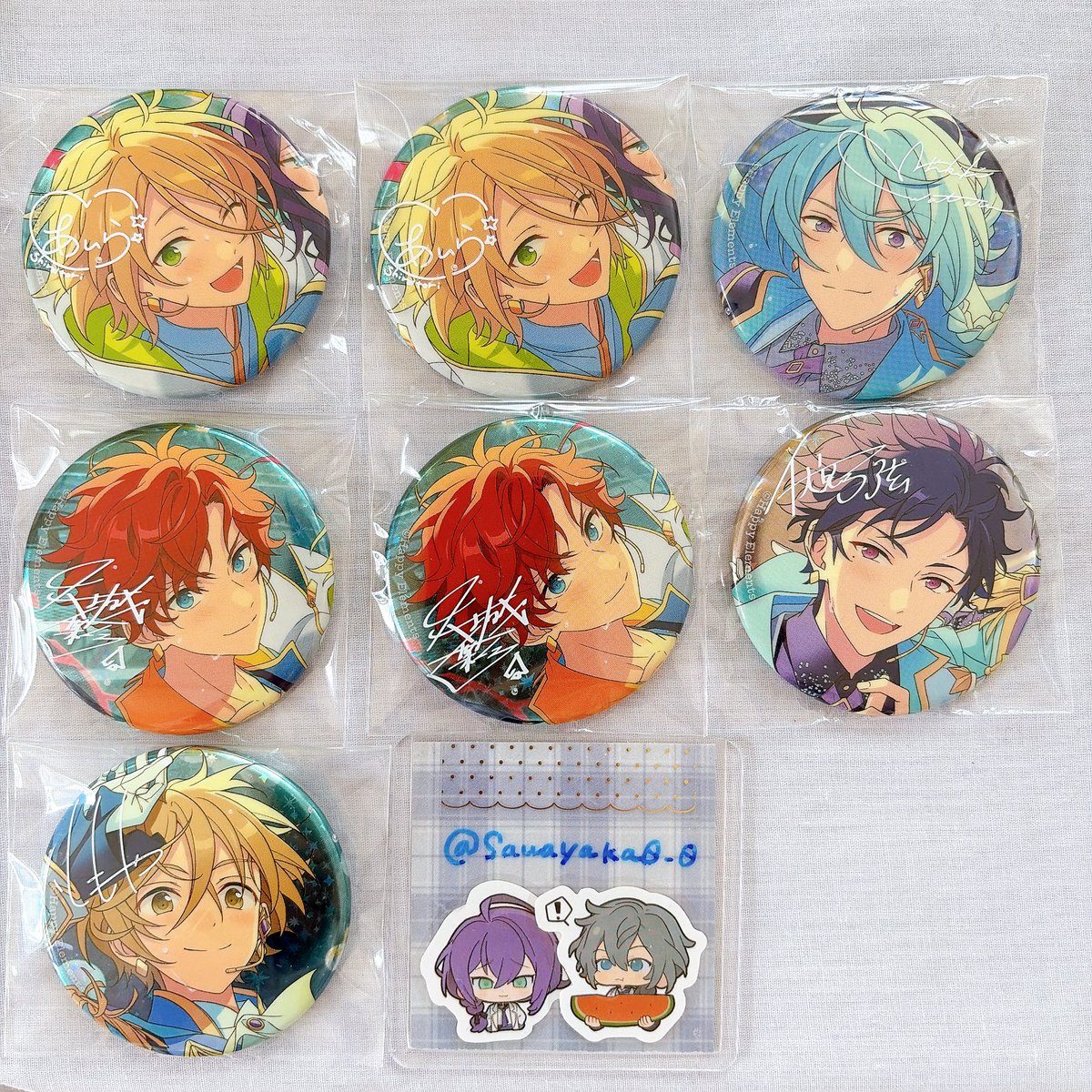 sawayaka0_0's tweet photo. 〘交換〙あんスタ 10周年 缶バッジ CANBA

譲⌇藍良 渉 一彩 弓弦 友也

求⌇ニキ  

※一彩くん単体不可

初回ﾘﾄﾘﾝご確認下さい
都内お手渡し・郵送
よろしくお願い致します🫧 https://t.co/SQT6NSjYZ2