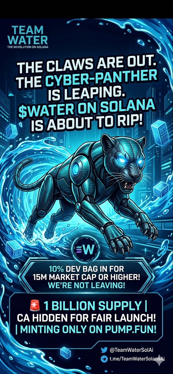 $WATER | Team Water Official 💧🐆 tweet media