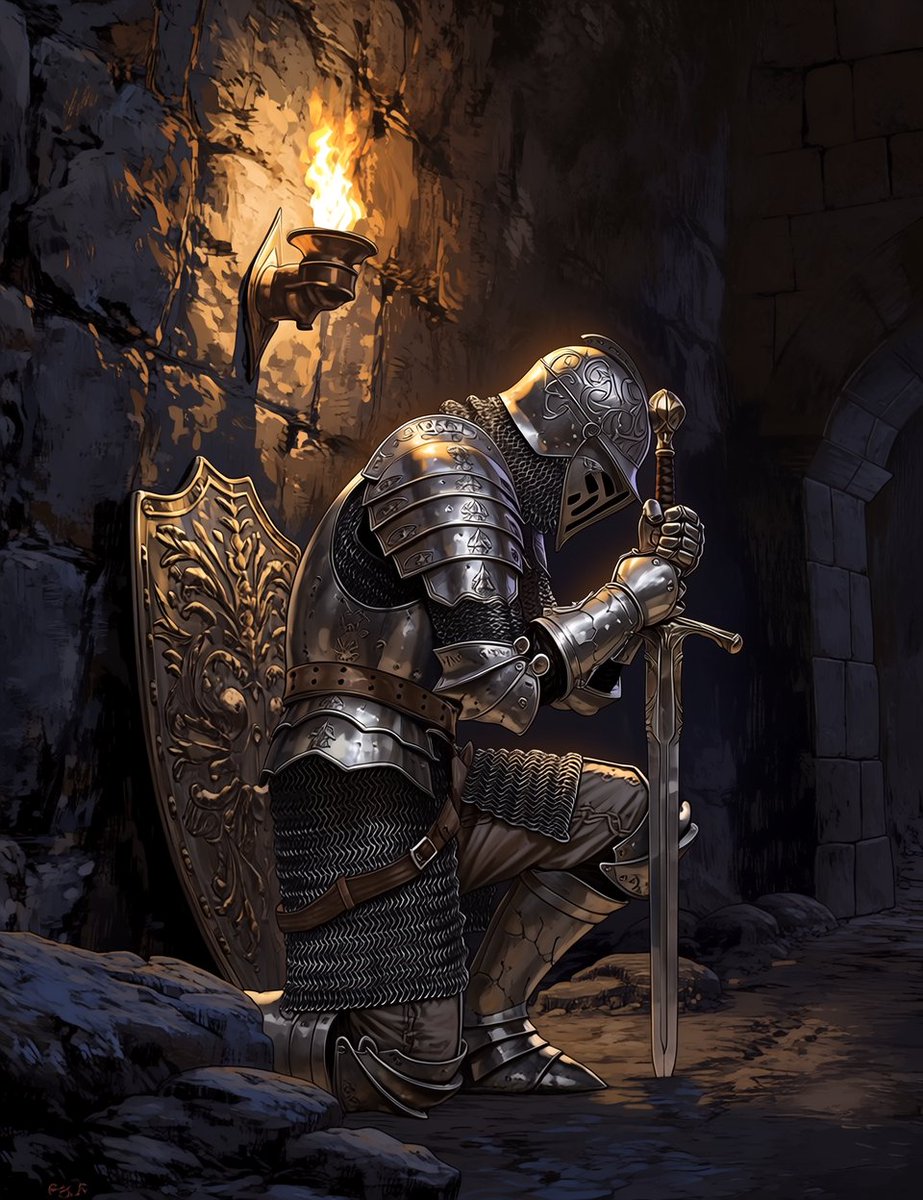 gurniaiart's tweet image. Knight art        
#AIArt #AIイラスト #midjourney  #knight #aiGallery