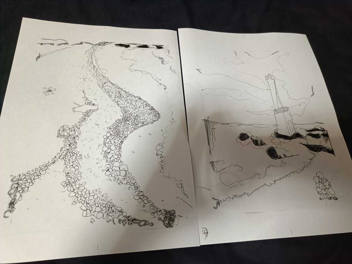 創刊から最新44号まで描かせてもらっている「東京荒野」
最初の頃は、漫画じゃないけど挿絵と文みたいな感じでも割と描いてて
絵は(詩も音楽もそうだけれど)なんの勉強もしてないし
この絵をみて「？」と思う人も多々いるだろうけれど