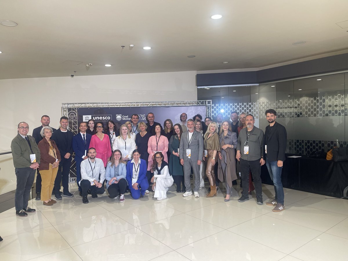 cc4wbs's tweet photo. The first part of the conference “UNESCO Creative and World Heritage Cities: Towards Integrated Strategies for Sustainable Cultural Tourism Management” has successfully concluded in #Mostar, Bosnia and Herzegovina. #CC4WBs #EU @UNESCOEU @UNESCOVenice https://t.co/dmdVCnwHbG