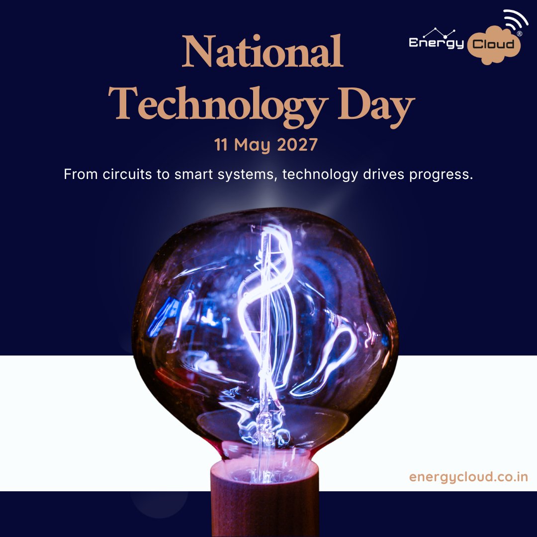 energycloudtech's tweet photo. Innovation that shapes tomorrow starts today.
Celebrating the power of technology!
Happy National Technology Day!💡📈

#energycloudtech #NationalTechnologyDay #Technology #Innovation #TechIndia https://t.co/FM3vFjC0Yf