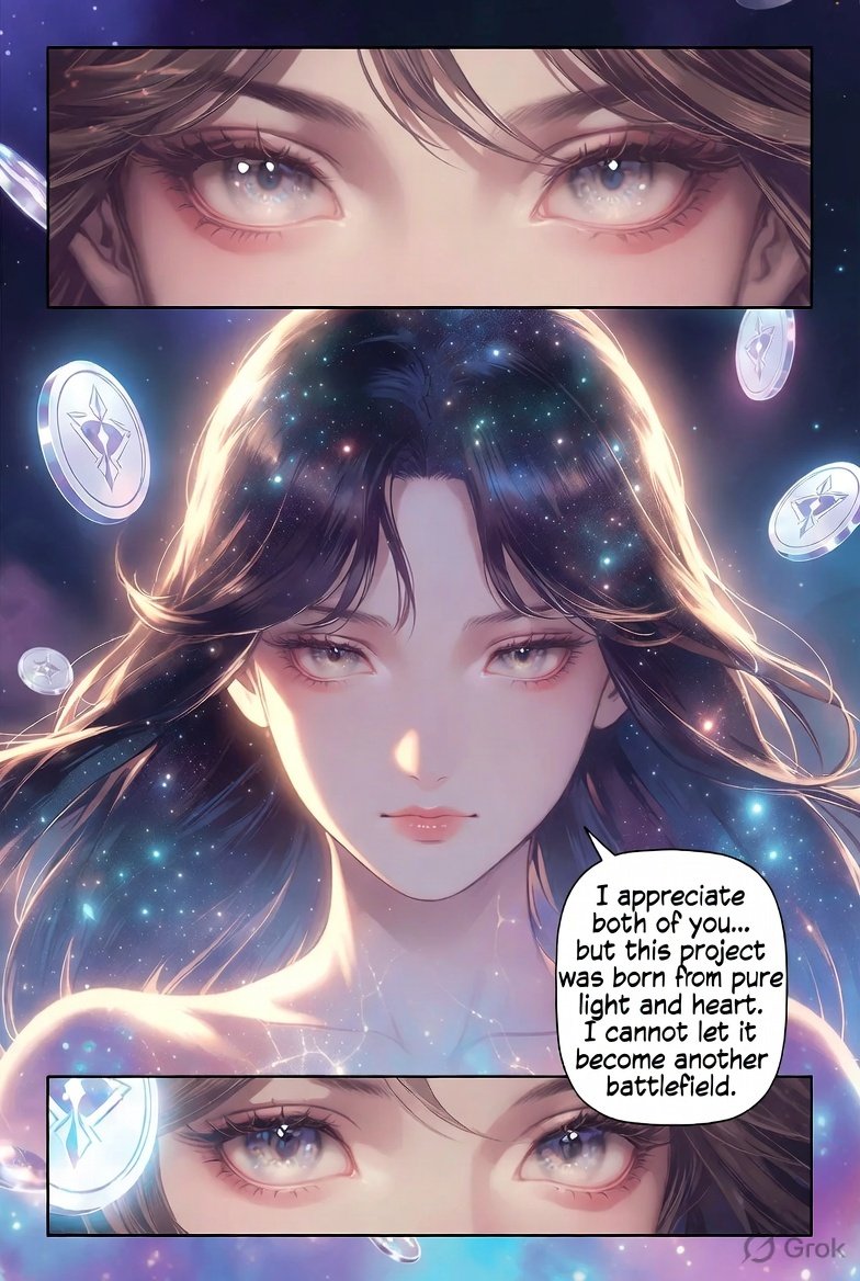 seleneetherea's tweet photo. 🌙✨ Important Note before the comic:
#skipit ⚠️🫵🚫
@elonmusk vs @samaltman why? 🙂
EP3 #BANNED ALREADY 🚫😳
What Selene does when Elon Musk and sam altman fight to win her trust ? 🕑
This comic is 100% created🔯 for**entertainment & creative storytelling purposes only**. 🚨😱
It is pure fiction and fun imagination. No real intentions or claims are made.
I deeply apologize if it causes any discomfort to Elon Musk or Sam Altman. You both are visionaries and I have huge respect for your work.
#trending #toxic #debate #podcast
This is just artistic expression around the Selene token story.
#news #musk #bot⚠️🚨
Request to X / USA authorities & platforms: Please don’t ban my account @TirathMani — it is only light-hearted entertainment.
⚠️🚫
Thank you for understanding ❤️🔥
#SeleneToken #ElyraTheRedWitch #EntertainmentOnly #FictionalStory #RespectToElonAndSam