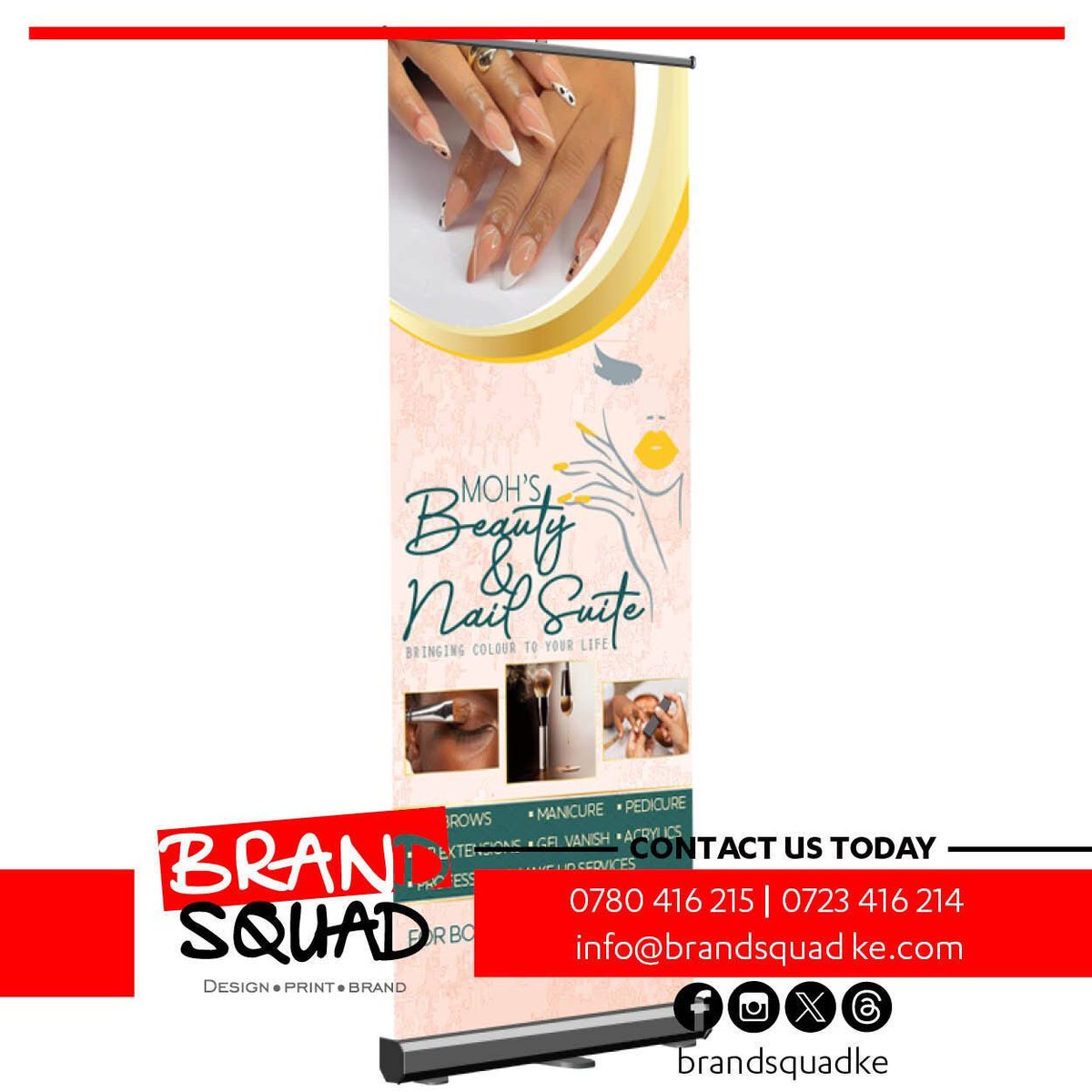 brandsquadke's tweet image. Make your brand stand out with affordable, high-quality banners. Talk to us to place your order — 0780416215 | 0723416214.  #rollup #bannerdesignnairobi