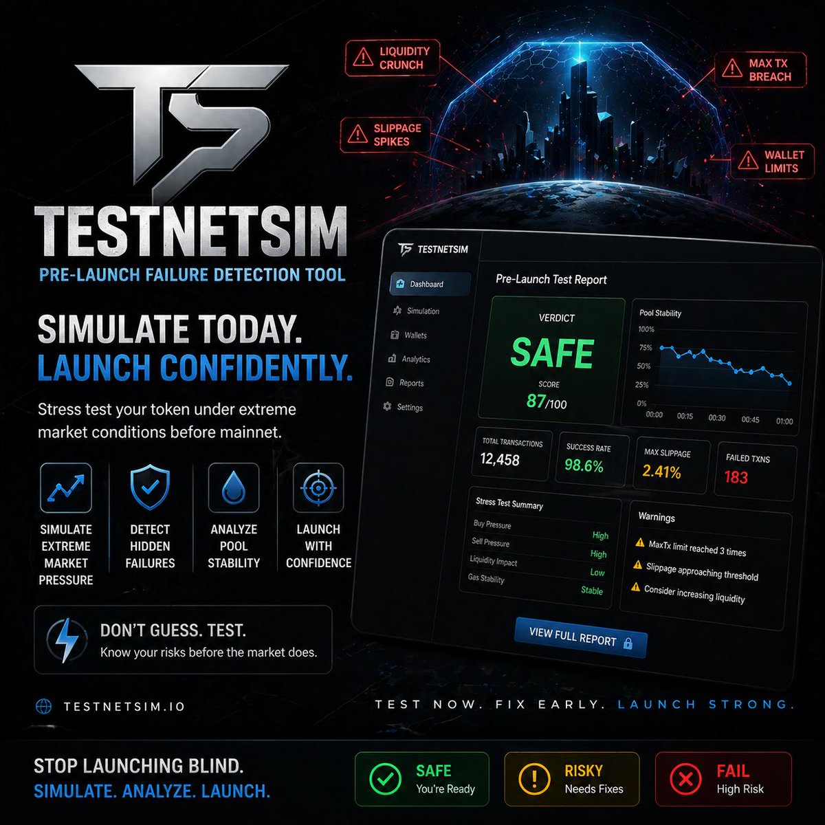 Testnetsimtool's tweet image. Run a test today #Web3‌‌ #Testnet #chain