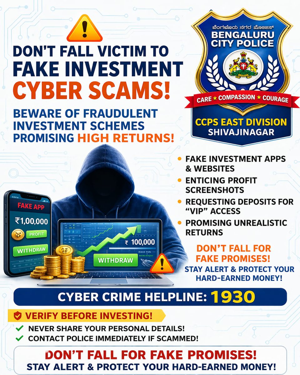 Cyber Police Station East Division Bangalore City tweet media