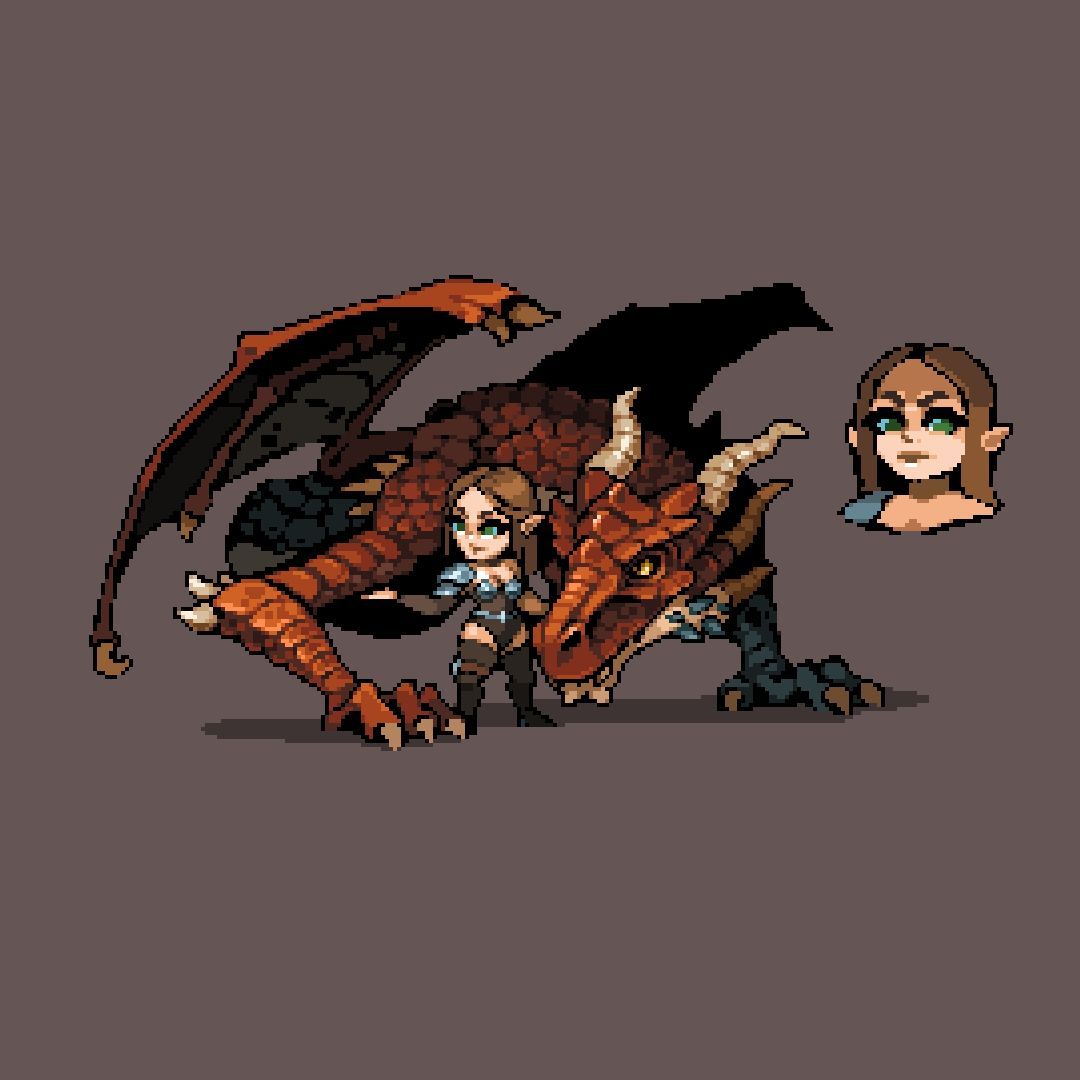 Dragon age character concept art

#pixelart