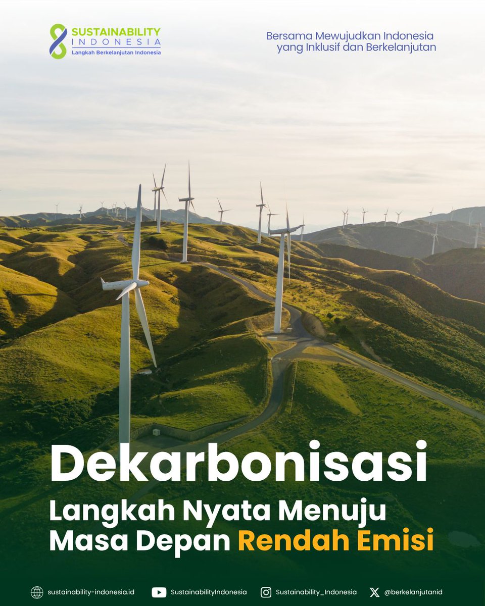 berkelanjutanid's tweet image. Dekarbonisasi adalah kunci menekan emisi 🌍

Energi, transportasi, dan industri—
semuanya berkontribusi.

Saatnya beralih ke solusi rendah karbon 🌱

#Sustainability #Indonesia #Dekarbonisasi #NetZero