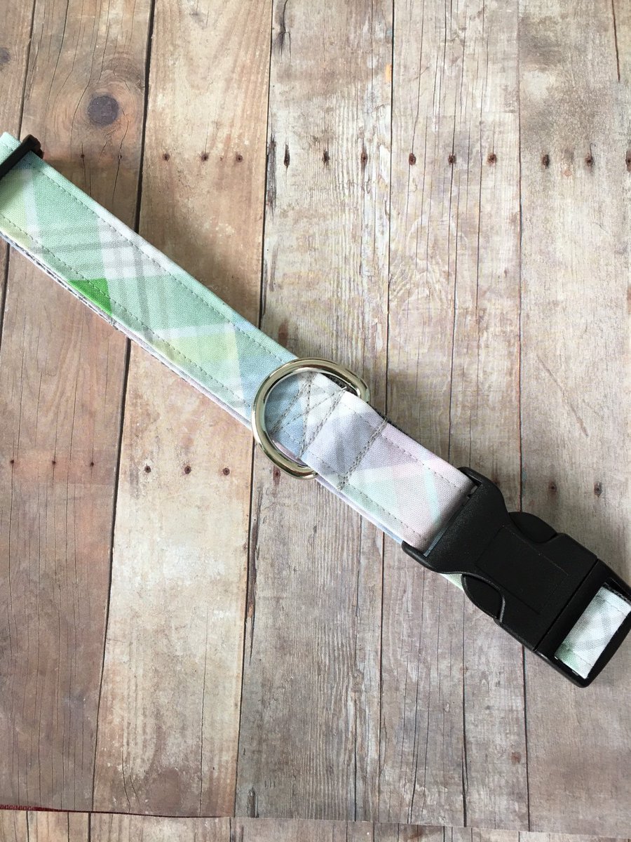 KingdomShop7's tweet image. Easter Dog Collar, Spring collar, plaid print collar, 1 inch dog collar, dog walk, dog lover, dog mom, gift ideas, doggy, dog fashion tuppu.net/49484526 #Artisancrafted #Handmadegifts #handcrafted #Easter #KingdomWorkshop #GiftIdeas