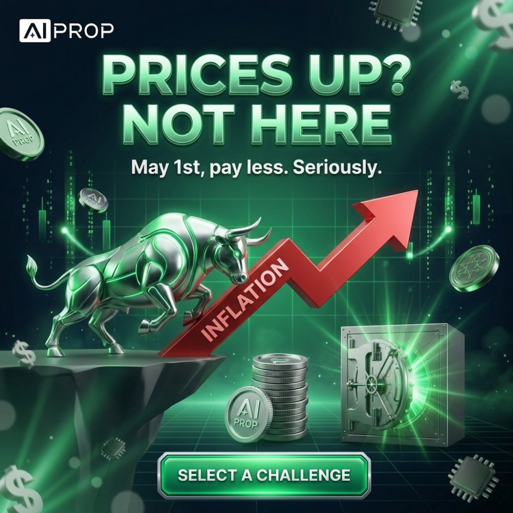 AipropCom's tweet photo. π’Prices are rising everywhere.
We didnβt
And weβre not stopping thereβ¦
π― Something BIG drops May 1st.
π https://t.co/FTBz0MJ63f
#AIProp #May1Sale #PropTrading #FundedTrader #SavingMoney #PayAfterYouPass #TraderLife #PassFirstPayLater https://t.co/iJ4qa5Bpcq