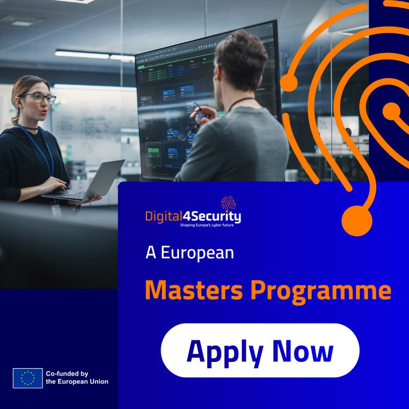 UNIRResearch's tweet photo. 📢No pierdas la oportunidad de inscribirte en el Máster Híbrido del proyecto #Digital4Security para obtener las herramientas necesarias para tu desarrollo profesional en la gestión de la #ciberseguridad y la soberanía de los datos🔐
Inscríbete aquí 👉 https://t.co/k0QXIZLNvF https://t.co/HHWrrlU9VR