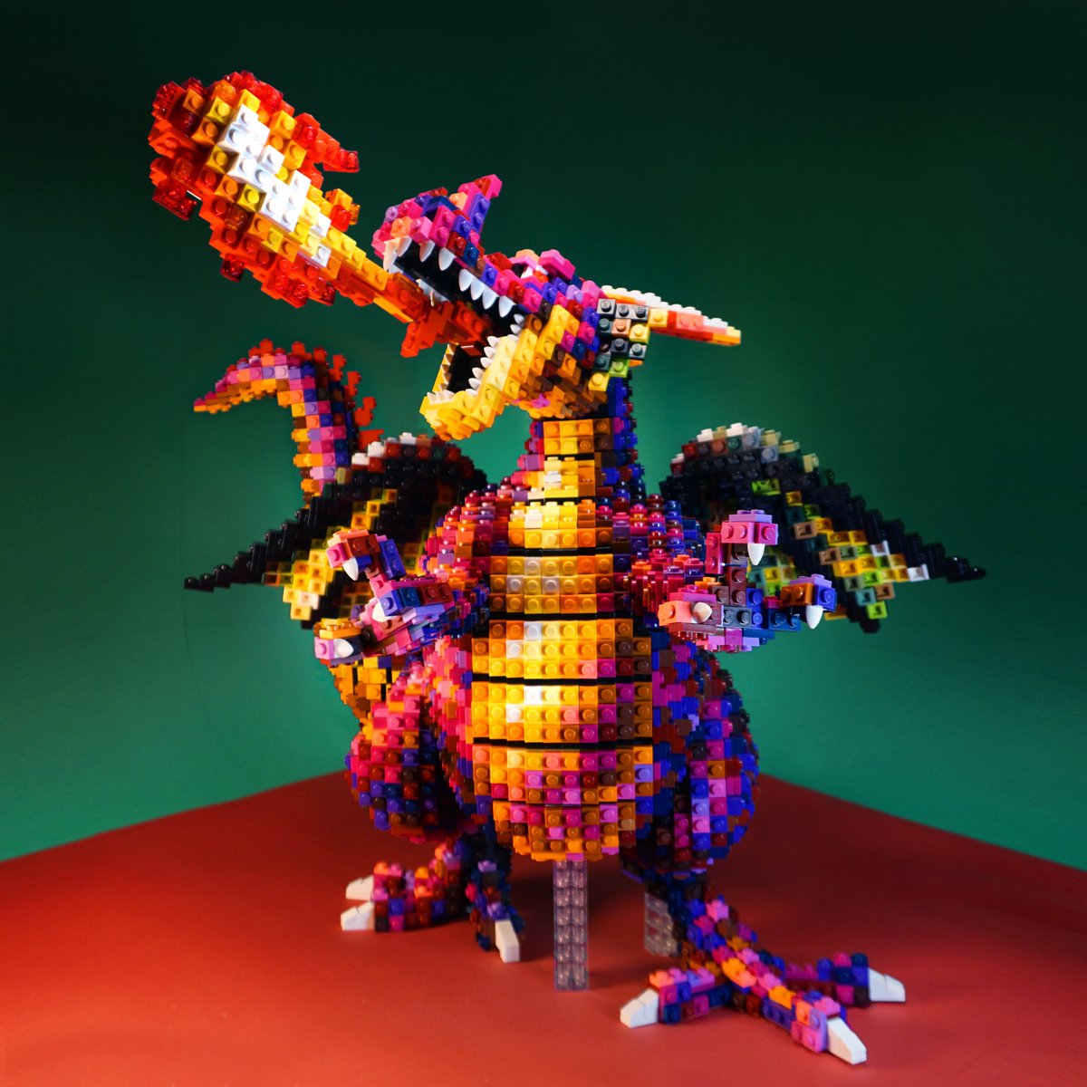 FukuTaku10's tweet photo. 【#DQ40th まであと28日】
ラスボスは竜王！🔥

#ドラゴンクエスト #LEGO https://t.co/oNQc6zf7yK