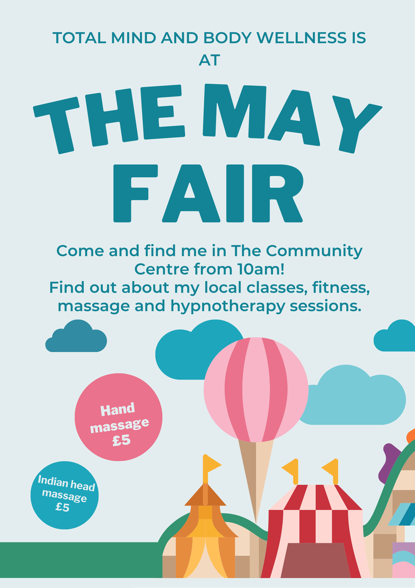 totalmbw's tweet image. THIS coming Saturday May the 2nd in Northam, Bideford, the May Fair is back and I have a stand in the Community Centre there. Come and say hi and maybe have a mini massage? #northam #mayfair #northdevon