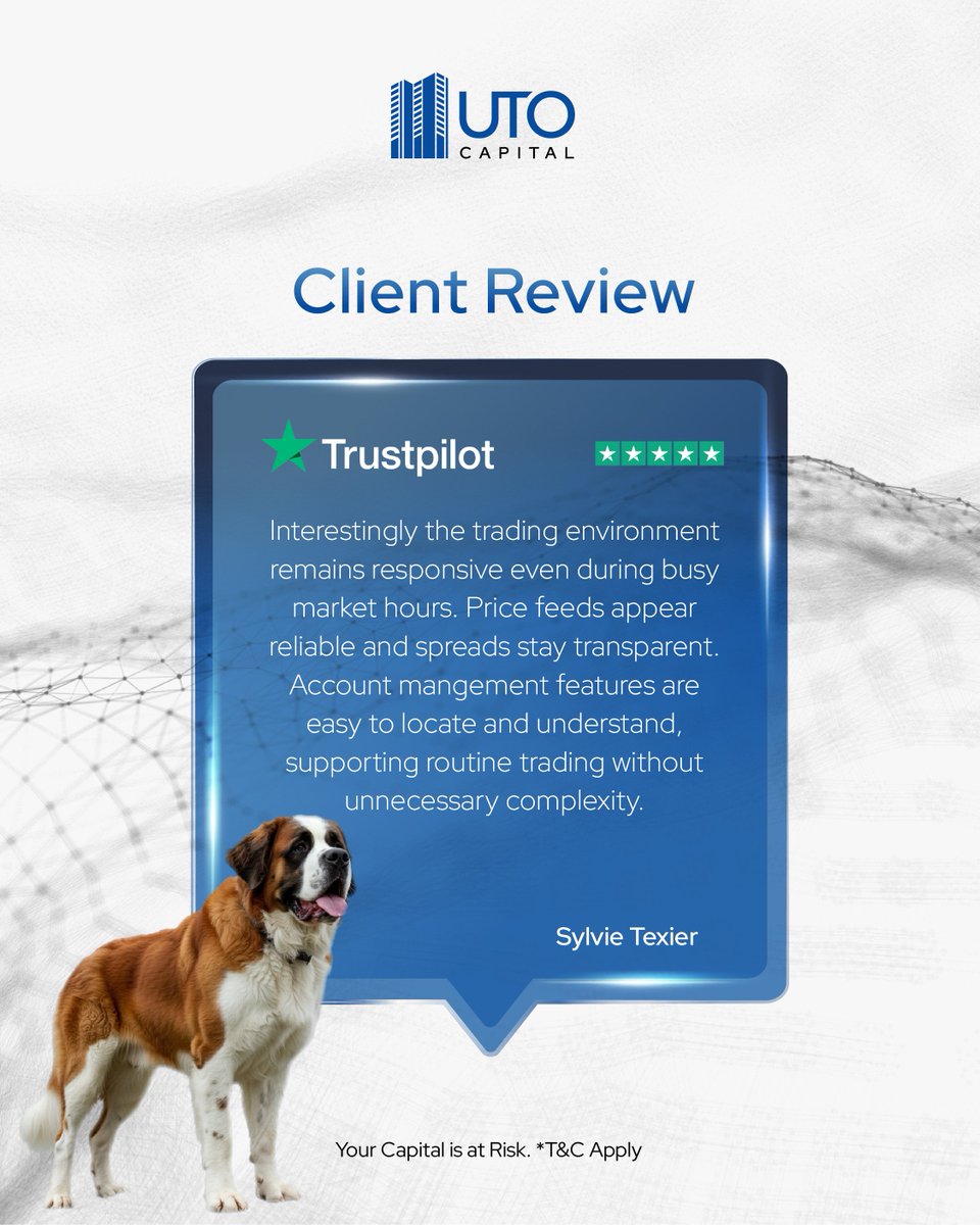 utocapitalcom's tweet image. Thank you for your valuable feedback—we truly appreciate your trust and support. 
We’re committed to delivering a reliable and seamless trading experience. 
#UTOCapital #Review #Testimonial #BrokerReview