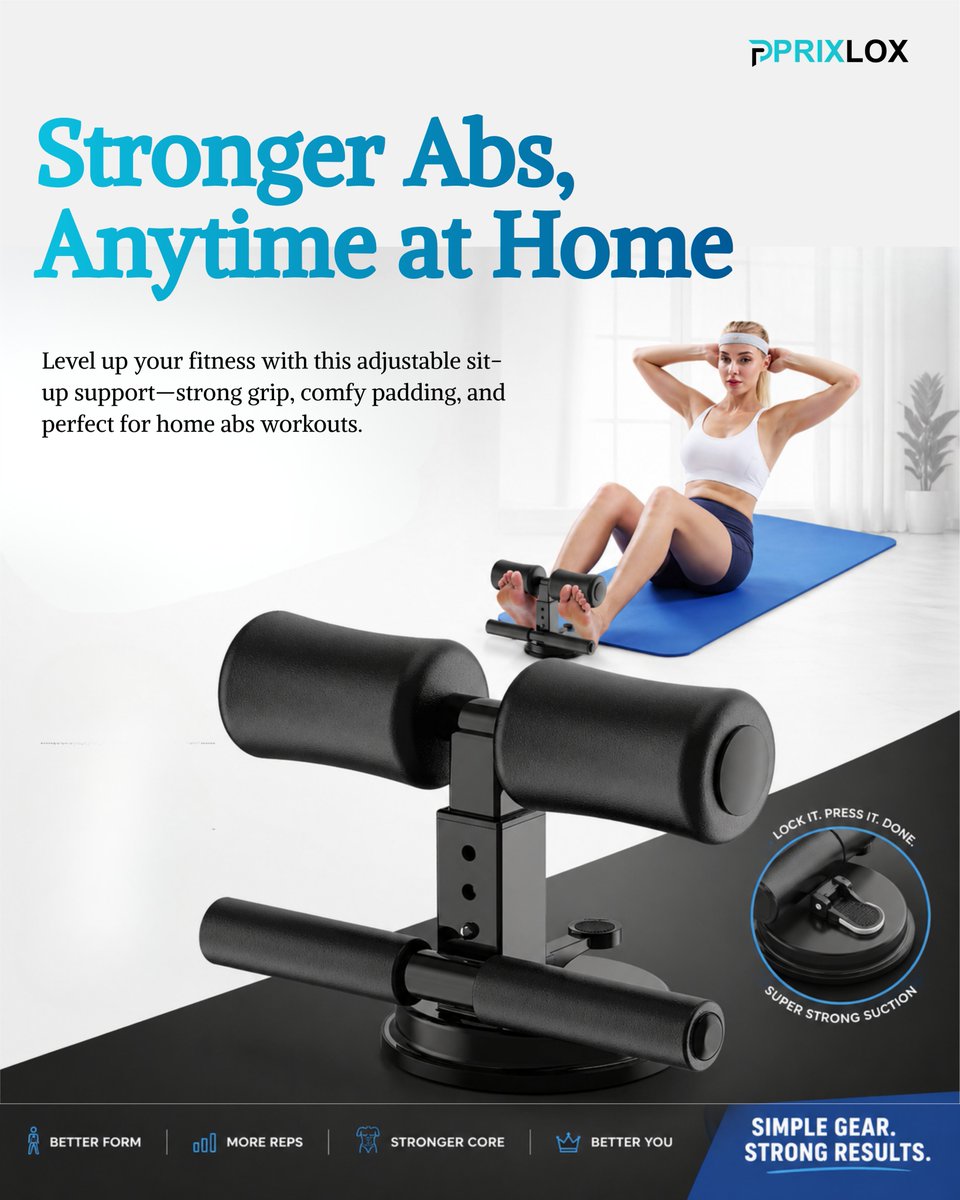 Prixloxshop's tweet image. Build stronger abs without stepping out! 💪 Turn your home into your personal gym and stay consistent every day.

#HomeWorkout #AbsWorkout #FitnessAtHome #StayFit #CoreStrength #WorkoutMotivation #FitnessGear #HealthyLifestyle #NoGymNeeded #DailyFitness