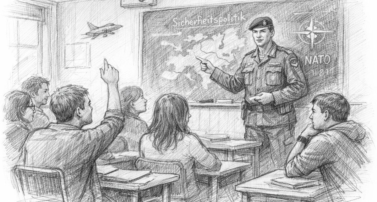 Die Präsenz der Bundeswehr an deutschen Schulen nimmt spürbar zu. Während Politik und Jugendoffiziere von notwendiger sicherheitspolitischer Bildung sprechen, warnt die GEW vor einer schleichenden Militarisierung des Schulalltags. Besonders umstritten ist, wie neutral solche Veranstaltungen tatsächlich sind und welche Perspektiven vermittelt werden. Die Frage ist: Wo verläuft die Grenze zwischen Aufklärung und Einflussnahme? Klar ist, dass dieses Thema zunehmend gesellschaftlich diskutiert wird und Schulen stärker in den Fokus geraten.  #Bundeswehr #Schule #Bildung