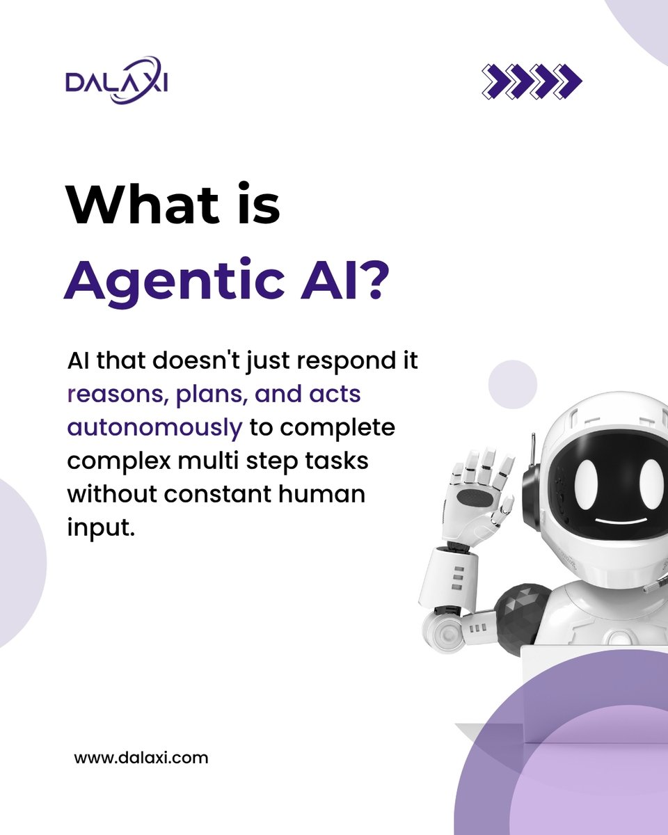 DalaxiOfficial's tweet image. 96% of technologists agree: Agentic AI is set to accelerate innovation at lightning speed in 2026.
The shift is clear AI is moving beyond automation into autonomous execution, smarter systems, and strategic business transformation. 
#AgenticAI #AIInnovation #FutureOfBusiness