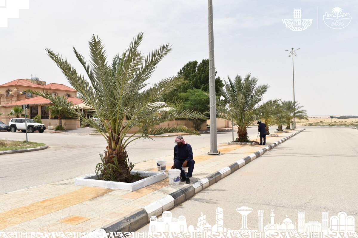 Malijah_mun's tweet photo. في إطار جهود #بلدية_مليجة لمعالجة التشوه البصري وتعزيز السلامة المرورية، تواصل الفرق الميدانية أعمال دهان الأرصفة وطلاء احواض الاشجار. 
#الشرقية_أمانة https://t.co/wYoaFIuBnA